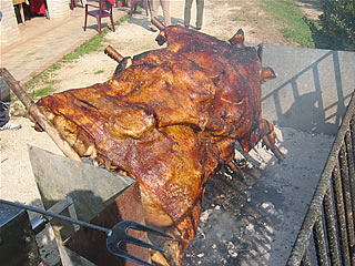 maialetto alla brace